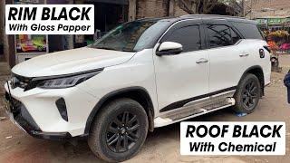 Toyota Fortuner Rooftop Vinyl Wrapping | Fortuner Modification | Anjum ART