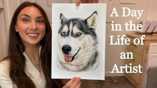 A DAY IN THE LIFE OF AN ARTIST / BEHIND THE SCENES OF A PROFESSIONAL PET PORTRAIT & WILDLIFE ARTIST