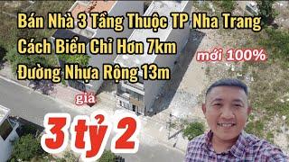 Bán Nhà Nha Trang Khánh Hòa|Bán Nhà  3 Tầng Cách Biển Chỉ Hơn  7km|Mua Bán Nhà Đất Xã Vĩnh Thái