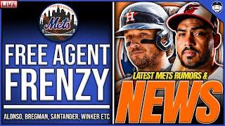 Mets Free Agent FRENZY | Latest Mets News & Rumors | Alonso, Bregman, Santander, Winker, Sasaki Etc