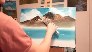 Malen mit Axel Laslo - Bob Ross Motiv / Mighty Mountain Lake