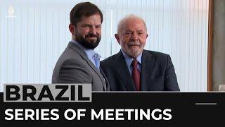 Lula's first day: Brazilian president meets with world leaders