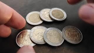 7 magnifiques pièces de 2 EUROS françaises ! Laquelle préfères tu ?