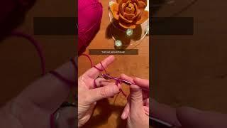 How to Crochet a Chain Stitch  | Tutorial | #shorts #crochet #crochettutorial  #crochetbeginners
