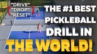 Drive, Drop, & Reset Drill: Pickleball Strategy to Get to the Kitchen Line