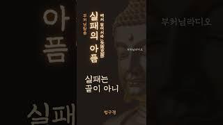 실패의 아픔에서 일어서라(失敗克服) | 실패는 성공의 어머니요 지혜의 스승이다 | 부처님말씀 | 석가모니명언 | 인생지혜 | 명상의말씀