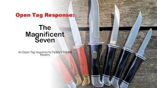 The Magnificent Seven:  Buck Fixed Blade Knives #paddyspotatopeelers