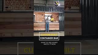 Shipping Container Bar #containerbar #containerconversions #modifiedcontainers