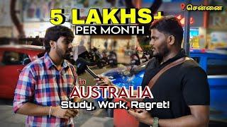 Guessing Salaries: Regrets About Studying and Working in Australia? Street Interview Tamil