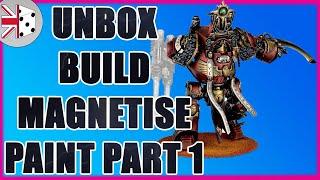 FORGEWORLD OSIRON CONTEMPTOR DREADNOUGHT - BUILD/MAGNETISE/PAINT Part 1