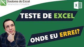 Correção - Teste de Excel da Doutores do Excel