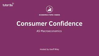 Consumer confidence