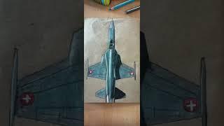 Drawing "F-5E TIGER 2" fighter jet - Drawing Warplanes #1