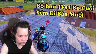 Bộ bim 1Vs4 Bo Cuối Xém Đi Bán Muối | Team Việt Nam Bo Cuối Cực Gắt - PUBG Mobile #việtnam