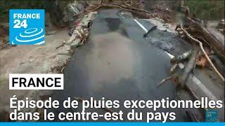 Épisode de pluies exceptionnelles dans le centre-est de la France • FRANCE 24