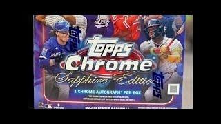 2024 Topps Chrome Sapphire Baseball Full 10 Box Case Break PYT #2