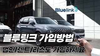 블루링크 가입방법 총정리! 렌트/리스도 놓치지 말고 가입하세요!