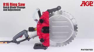 AGP【R16 High Frequency Brushless Ring Saw】Quick Blade Change System