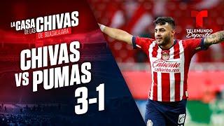 Highlights & Goals | Chivas vs. Pumas UNAM 3-1 | Telemundo Deportes