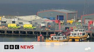 Jet fuel spills into North Sea after tanker collision | BBC News