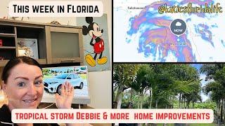 Tropical Storm Debbie | Home improvements | Weekly Vlog