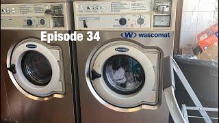 Laundromat day Episode 34 Wascomat Junior W620 Hot wash cycle Action