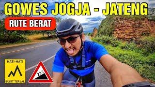 JALAN INI MEMBELAH GUNUNG || Gowes Rolling JJLS Jogja - Jateng road bike Indonesia