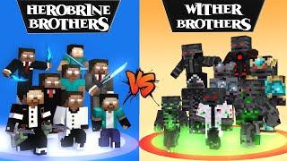 WITHER DEMON BROTHERS VS HEROBRINE BROTHERS : SAVING WITHER