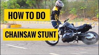 Learn Latest Chainsaw Stunt | Bike Stunts | Imran Rider Hyderabad