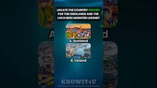 ️ Geography Trivia: Where Can You Find the Legendary Loch Ness Monster and Highlands? #geography