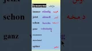 Synonyme (مترادف) #german #vocabulary