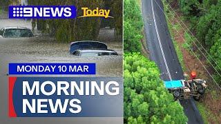 Queensland flood emergency; Defence truck crash update | 9 News Australia