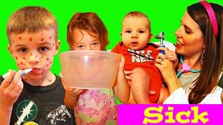 Fake Sick Kids Prank Videos with Dr Sandra McStuffins & Chicken Pox Baby Check Up DisneyCarToys