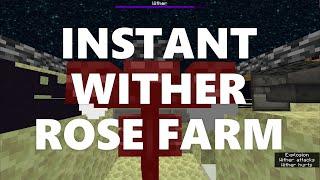 Minecraft Elegance: Instant Wither Rose Farm (2900/hr, Java 1.16+)