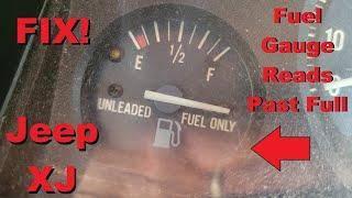 Jeep XJ Fuel Gauge Reads Super Full - FIX