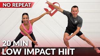 20 Min Low Impact HIIT Workout for Beginners & Fat Loss - No Repeat, No Jumping, Full Body