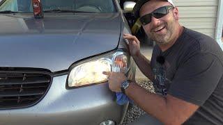 5 Minute CHEAP FIX to Foggy Headlights NO TOOLS Needed! Results that Last!