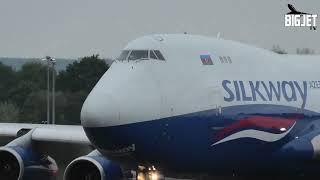 SILKWAY 747 FULL POWER SHORT TAKE-OFF RUN AT EMA 