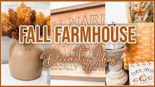 NEW FALL ENTRYWAY DECORATE WITH ME | RUSTIC FALL FARMHOUSE DECOR IDEAS 2024