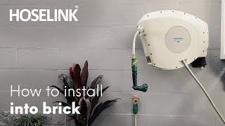 How to install a Hoselink Retractable Hose Reel on to brick