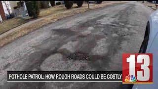 Costly potholes causing major bumps in the road for drivers