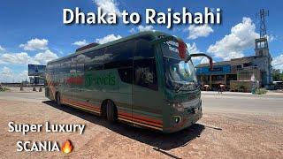 *Bus journey in Bangladesh * Dhaka to Rajshahi | National Travels #scania #travelvlog