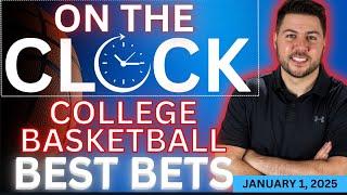 College Basketball Predictions Today | NCAAB Picks and Best Bets | On the Clock for 1/1/25