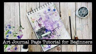 Art Journal Page Step-by-Step Tutorial for Beginners 