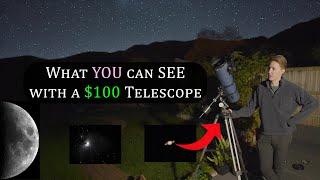 What YOU can SEE with a $100 Telescope?!