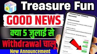 Treasure Nft New Update Today | Treasure Fun Withdrawal Update | treasure fun update | Tuft Token