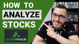 How to ANALYZE a STOCK in CANADA // How to Read a STOCK QUOTE in QUESTRADE Tutorial