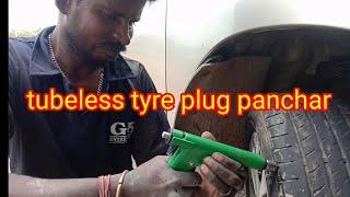 Tubeless tyre plug panchar