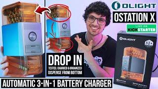 Automatic 3-in-1 Smart Battery Charger, Tester & Organizer - Olight Ostation X Review & Test