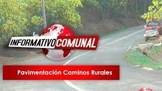 Pavimentación de caminos rurales.